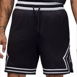 Professional Athletes Jordan Black Mesh Basketball Shorts White Trim 
Black- XL